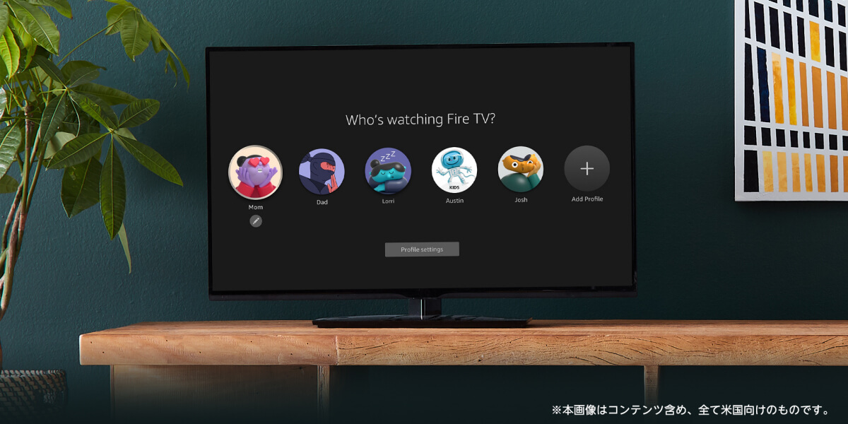 Amazon Fire TV Stick 第3世代は6つのプロフィールに対応