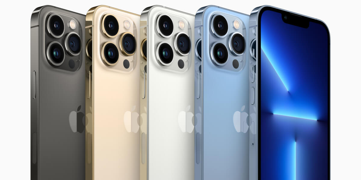 iPhone 13 Pro と iPhone 13 Pro Maxのカラーバリエーション